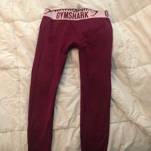 Gymshark flex leggings maroon